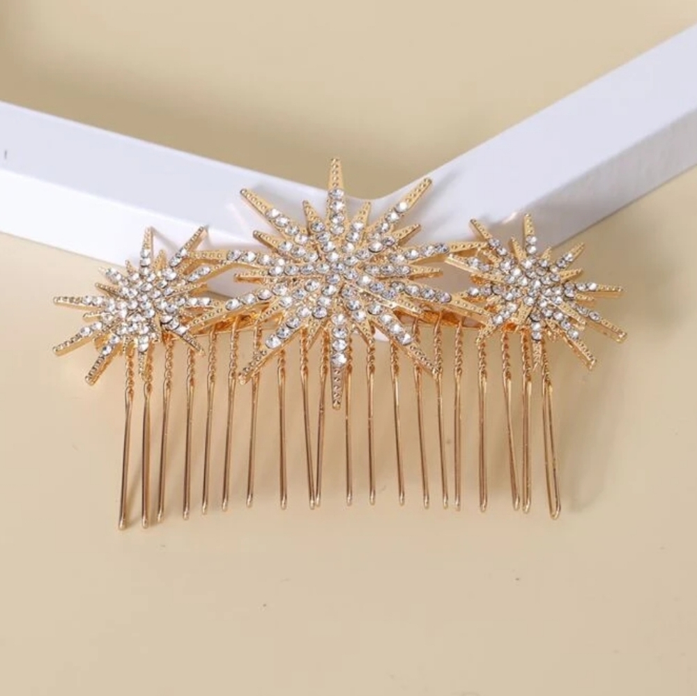 Galactic Starry Night Star Hair Comb